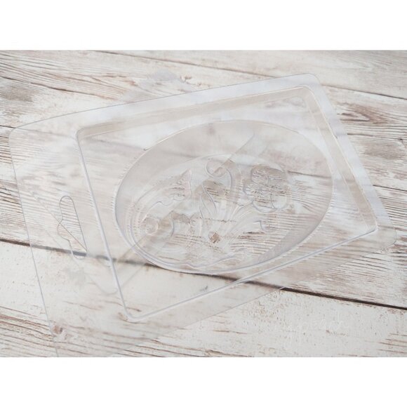 Soap Mold Floral Plastic with Lid Individual Oval Bar Soap Making Supply Package - Picture 4 of 7